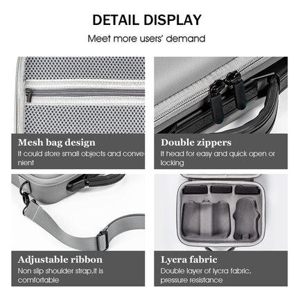 xocome DJI Mini 3 PRO rokassomas un plecu somas organizators DJI Mini 3 Pro dronu aksesuāriem - pārnēsājama cieta rokassoma (DJI RC ar ekrāna tālvadības pulti)