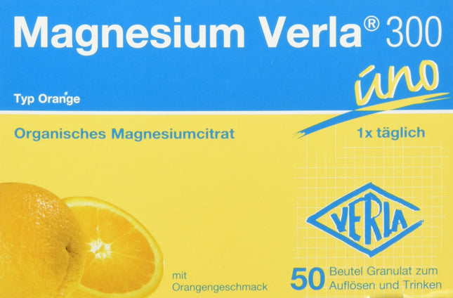 Magnija Verla granulas 300 mg oranžas, 50 gabali (1 iepakojums)