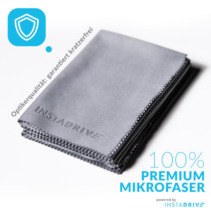 INSTADRIVE XXL 6 briļļu tīrīšanas lupatiņas 30x30cm – Mikrošķiedras briļļu tīrīšanas lupatiņas profesionālai briļļu tīrīšanai (briļļu tīrīšanas lupatiņas)
