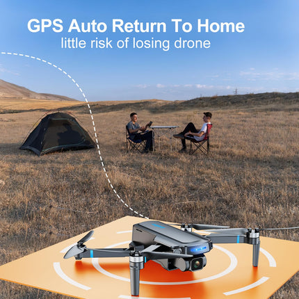 Loolinn | Drons ar 4K kameru kā dāvana pieredzējušiem iesācējiem - Drona GPS, 40 minūšu lidojuma laiks, 4K UHD kamera, atbalsta panorāmas un laika intervāla ierakstus, svars zem 250 g - Dāvanas ideja