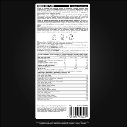 ESN Designer sūkalu proteīna pulveris, vaniļas, 1 kg, līdz 23 g proteīna vienā porcijā, ideāli piemērots muskuļu veidošanai un uzturēšanai - ražots Vācijā