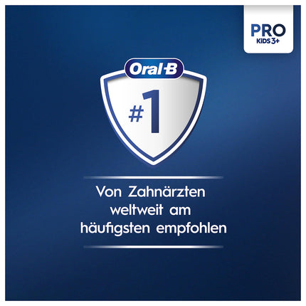 Oral-B Pro Kids Spiderman elektriskā zobu birste bērniem no 3 gadu vecuma, ieskaitot Sensitive+ režīmu zobu kopšanai, īpaši mīksti sariņi, 1 birstes galviņa, 4 uzlīmes, zila/sarkana