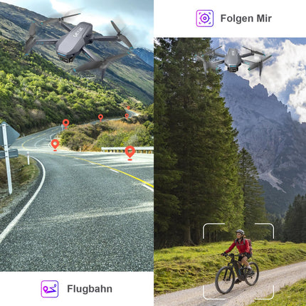 OKYUK K618 MAX drons ar 4K kameru, 270° šķēršļu novēršanas drons, kvadrokopters ar FPV WiFi pārraidi, regulējamu objektīvu, 3D pagriezienu, augstuma noturēšanu, rotaļlietas un dāvanas zēniem un meitenēm iesācējiem