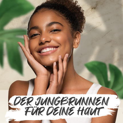 BIO Hyaluron Serum hochdosiert • 100ml +Vit E & B5 • 7-Fach Hyaluronsäure Serum Gesicht ✓100% Vegan&BIO ✓Anti-Aging Konzentrat ✓ Anti Falten Serum Naturkosmetik ✓Made in Germany ✓Hyaluronic Acid Serum