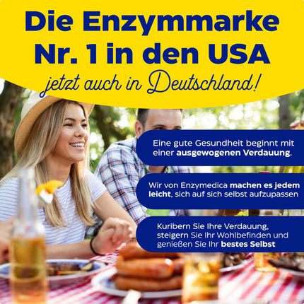 Enzymedica - Digest Gold, ātras darbības enzīmu formula, samazina gāzu veidošanos un vēdera uzpūšanos, uzlabo barības vielu uzsūkšanos un enerģiju, bez glutēna, bez piena produktiem, veģetārs, 90 kapsulas