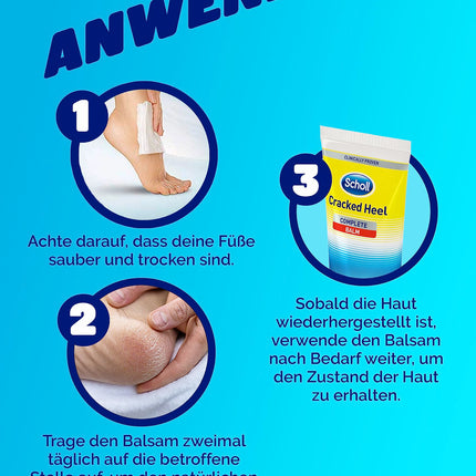 Scholl Active Repair K+ saplaisājušu papēžu krēms raupjiem, sausiem un saplaisājušiem papēžiem – ar 25% urīnvielas un keratīna – iedarbojas jau no pirmās dienas – 1 x 60 ml pēdu krēms