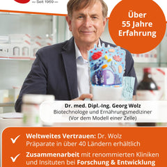 Dr. Wolz KinderImmun* 65 g pulveris - aktīvais komplekss imūnsistēmai* un augšanai** - imūnkomplekss ar C vitamīnu no acerola ķiršiem - vitamīni, minerālvielas un mikroelementi - veģetārs
