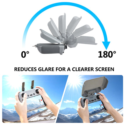 STARTRC 3-IN-1 RC 2 kontroliera saules aizsargs DJI Mini 4 Pro, DJI RC 2 siksniņai, DJI Mini 4 Pro drona kontroliera ekrāna aizsargam, DJI Mini 4 Pro aksesuāriem