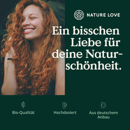 NATURE LOVE® Bioloģiskā miežu zāle - 1500 mg dienā - no Vācijas audzētavām - 180 kapsulas - Augsta deva, laboratorijā pārbaudīta, sertificēta kā bioloģiska, ražota Vācijā