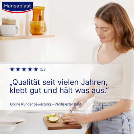 Hansaplast Classic plāksteri (2 m x 6 cm), griežami brūču plāksteri ar īpaši spēcīgu līmi un baktēriju aizsargu, elastīgs un elpojošs pārsējs