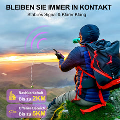 AWANFI uzlādējama rācija ar 1200mAh akumulatoru, rācija pieaugušajiem un bērniem, 16 kanālu divvirzienu radio komplekts, rācija kempingam