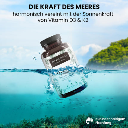 Omega 3 + D3 vitamīns, K2 MK7 All-Trans mikrokapsulās - Premium Essentials O3-D3-K2 augsta deva - zivju eļļa ar neaizvietojamām EPA un DHA taukskābēm | Zivju eļļa Omega3 Zivju eļļas pilieni | 240 kapsulas