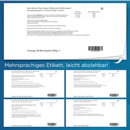 Nordic Naturals, Ultimate Omega, 180 bezglutēna mīkstās kapsulas, 1280 mg Omega-3 vienā porcijā, bez sojas, bez ĢMO, citronu garša