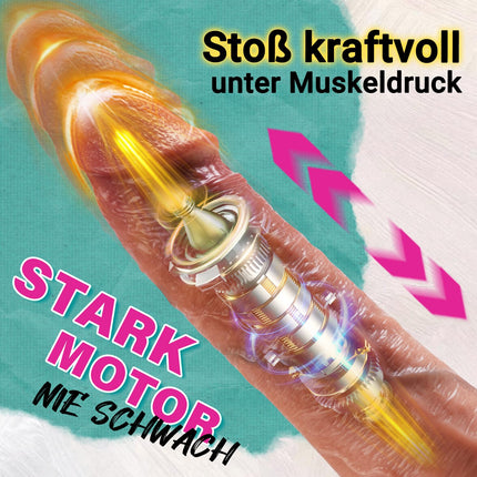Reālistisks vibrators-dildo sievietēm, liels anāls silikona XXL dildo ar 10 vibrācijas režīmiem un 7 grūdienu funkcijām, G-punkta vibratori ar spēcīgu piesūcekni, 27 cm seksa rotaļlieta sievietēm un vīriešiem