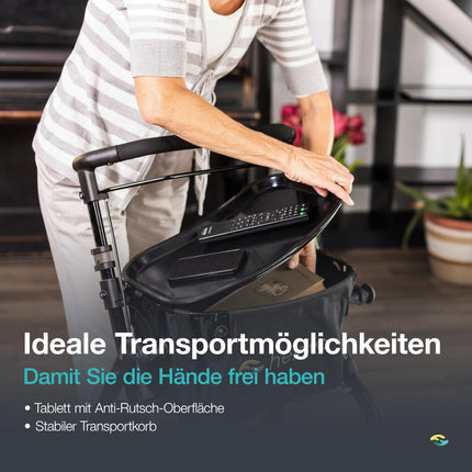 Helavo šaurais rullītis dzīvokļiem - 53 cm plats rullītis dzīvokļiem - Iekštelpu rullītis ar paplāti un transporta grozu
