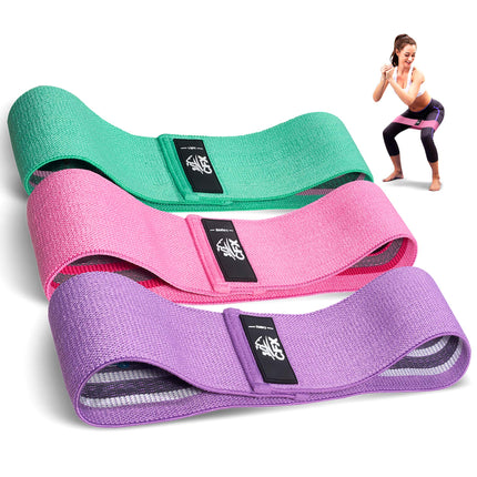 CFX pretestības gurnu lentes, fitnesa lentes, jogas jostas komplekts ar 3 stiepes stiprības treniņu lentēm, jogas lente AS pretestībai un atbalstam kāju treniņiem, spēka treniņiem un pievilkšanās vingrinājumiem