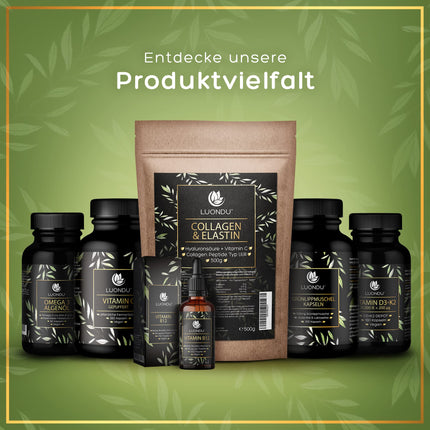 Hialuronskābes kapsulas ar augstu devu 500 mg 90 gab. (3 mēneši) Hialuronskābe ar C vitamīnu, cinku, selēnu, B2 vitamīnu - laboratoriski pārbaudītas, vegānas, ražotas Vācijā