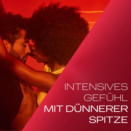 Durex Real Feel Ultra prezervatīvi – par 20% plānāks prezervatīva gals, lubrikants, caurspīdīgs, patīkams aromāts – 10 iepakojums (1 x 10 gabali)