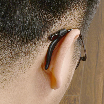 DIAONIAN 12 gabali 6 briļļu turētāju pāri ausīm, briļļu kājiņām, briļļu slīdēšanas aizbāznis, briļļu slīdēšanas aizbāznis, neslīdoši briļļu kājiņi, briļļu turētājs sportam, universāls, brillēm, saulesbrillēm, lasāmbrillēm