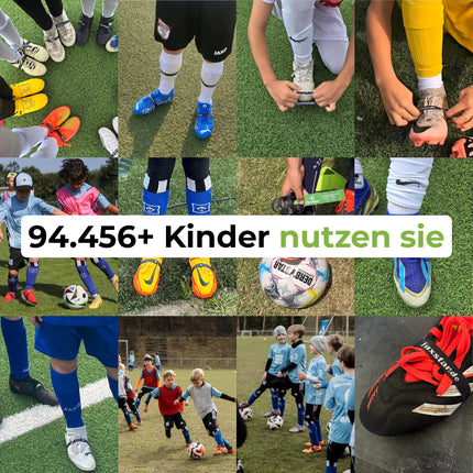 FUXSTAR — kurpju šņoru fiksācijas lente™ futbola zābakiem, kurpju šņoru turētājs pret nekārtīgām cilpām, pazīstams no profesionālo futbola nometnēm, izgatavots no ilgtspējīga rPET (3 pāri)