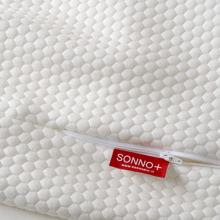 SONNO+ ķīļveida spilvens pret refluksu 2 vienā ar regulējamu biezumu 18 vai 24 cm, ar 2,5 cm atmiņas putām, matrača ķīļveida forma, matrača pacēlājs pieaugušajiem