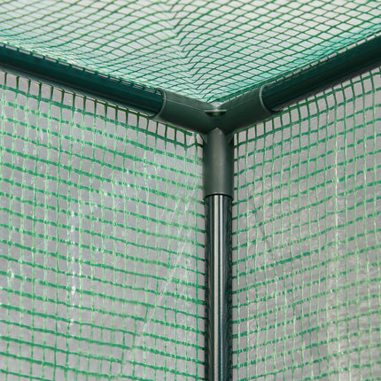 Relaxdays tomātu siltumnīca, dārzs un balkons, plastmasas siltumnīca tomātiem, augstums x platums x dziļums: 150x100x50 cm, tērauds un PE plēve, zaļa
