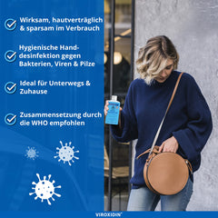 Viroxidin Med roku dezinfekcijas līdzeklis 5l - SALĪDZINĀJUMA UZVARĒTĀJS - Roku dezinfekcijas līdzeklis pret baktērijām, vīrusiem un sēnītēm higiēniskai roku dezinfekcijai - Ierobežots Virucīds PLUS saskaņā ar EN 14776