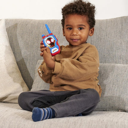 Jada Toys Marvel Spidey rācija (2 gab.) bērniem no 4 gadu vecuma - radioaparāti Marvel Spidey un viņa superdraugiem, darbības rādiuss līdz 100 m, ar trokšņu slāpēšanu
