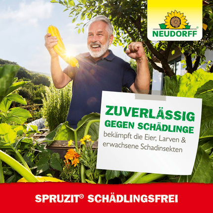 Neudorff Spruzit Pest-Free – koncentrāts apkaro kaitēkļus, piemēram, bukskodes, laputis un tripšus dekoratīvajos augos, dārzeņos un garšaugos, 250 ml