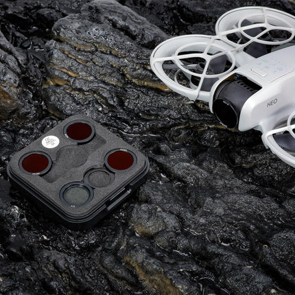 Uvafly Neo ND filtrs, daudzslāņu pārklājuma magnētiskie kameras objektīva filtri DJI Neo dronu aksesuāriem, 5 gabalu iepakojums (UV/ND8/ND16/ND32/ND64)