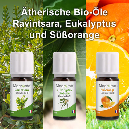 ĒTERISKO EĻĻU KOMPLEKTS BIOLOĢISKI sertificēta smaržu eļļa Tīra 100% dabīga, Aroma difuzors Ravintsara Lavendīna Piparmētru eļļa Citrona Eikalipta eļļa Saldā apelsīna eļļa Aromterapijas dāvanu ideja Masāžas eļļas Dāvanu komplekts