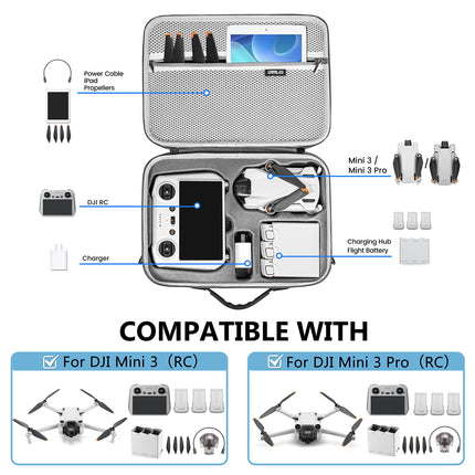 STARTRC Mini 3 Pro pārnēsāšanas soma, pārnēsājama ceļojumu soma DJI Mini 3 drona piederumiem (Mini 3 Pro RC)