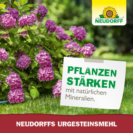 Neudorff UrgesteinsMehl - Dabīgi diabāzes iežu milti ar dabisku ilgtermiņa iedarbību augsnes uzlabošanai visu veidu augsnēs, 2,5 kg uz 25 m²