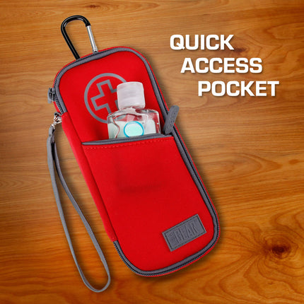 USA Gear Epipen Bag maza, izolēta medicīniskā soma ar ūdensnecaurlaidīgu ārējo slāni un izolētu oderi – diviem Epipen inhalatoriem, inhalatoram, insulīna šļircēm un svarīgiem alerģijas zāļu piederumiem.