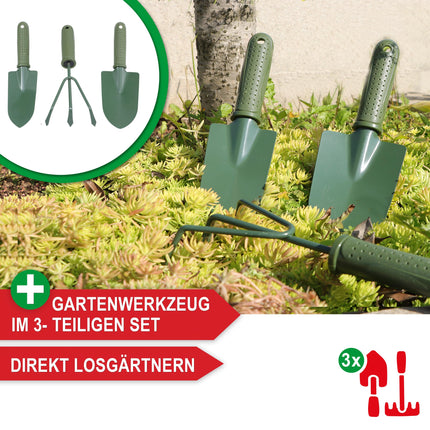 Onbest paaugstināta dobe/aukstais rāmis – ar pārsegu/ūdens indikatoru – izgatavots no izturīgas plastmasas – ideāli piemērots dārzam/terasei/balkonam – paaugstināta garšaugu dobe audzēšanai – puķu pods ar dārza instrumentiem (kafija)