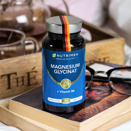 Magnija glicināts + B6 vitamīns | Optimāla biopieejamība | 1,5 mēnešu krājumi | 90 kapsulas. Augstas devas magnija citrāts + bisglicināts. BEZ piedevām. Relaksācijai, miegam, muskuļiem, nerviem. Pretstresa iedarbībai.