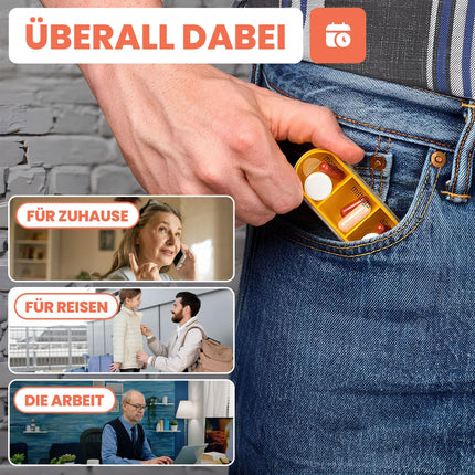 MC-Trend 7 dienu tablešu kastīte ar 4 nodalījumiem dienai – liela tablešu kastīte un nedēļas dozators – medikamentu kastīte ar izvēlētu daudzumu: 1, 2, 6, 12, 24 vai 48 gab.