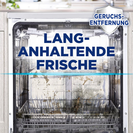 Finish Machine Deep Cleaner Citrus – šķidrs trauku mazgājamās mašīnas tīrīšanas līdzeklis pret kaļķakmeni un taukiem tīrai trauku mazgājamajai mašīnai – izdevīgs iepakojums ar 4 x 250 ml trauku mazgājamās mašīnas tīrīšanas līdzekļa ar citrona aromātu