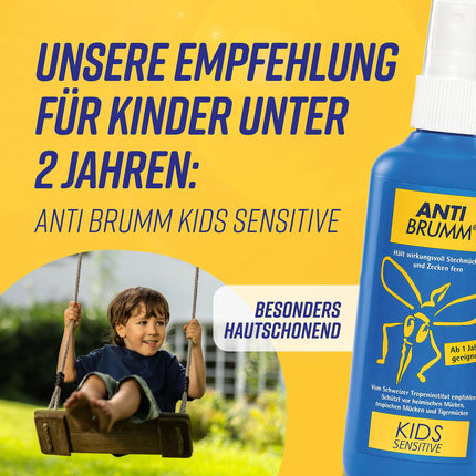 Anti Brumm® Ultra Tropical | Ļoti efektīvs odu aerosols pret tropiskajiem odiem | Aizsardzība pret odiem tālsatiksmes braucienos | Smidzinātājs-smidzinātājs, 150 ml