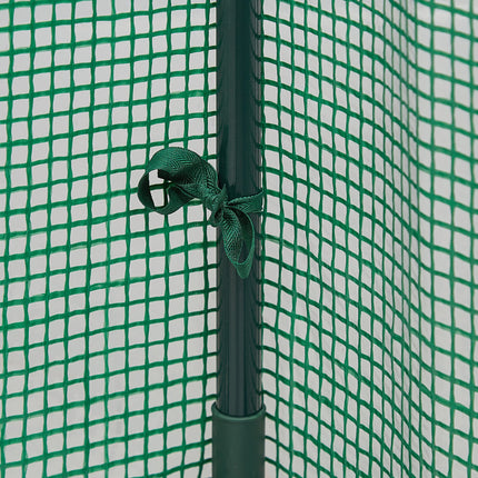 Relaxdays tomātu siltumnīca, dārzs un balkons, plastmasas siltumnīca tomātiem, augstums x platums x dziļums: 150x100x50 cm, tērauds un PE plēve, zaļa