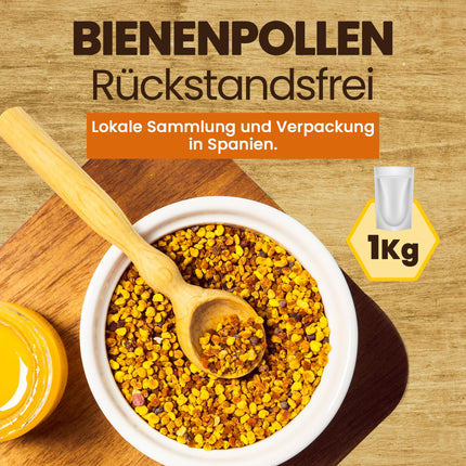 Propol-mel - ziedu putekšņi (ES) 1 kg – 100% dabīgs produkts. Tīri dabīgi bišu ziedputekšņi. Olbaltumvielu, kā arī aminoskābju, lipīdu, vitamīnu un minerālvielu avots.