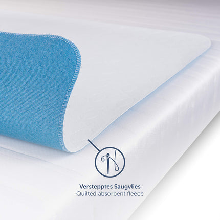 Blumtal® mazgājams urīna nesaturēšanas paliktnis 75x90 cm - Gultas paliktnis zīdaiņiem - OEKO-TEX sertificēts urīna nesaturēšanas paliktnis zīdaiņiem - Ūdensizturīgs gultas paliktnis - Urīna nesaturēšanas paliktnis 75x90 cm - 1 gab. komplekts