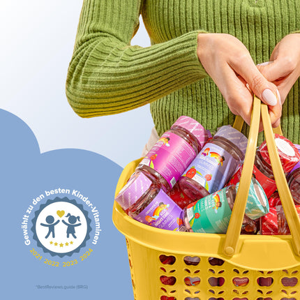 Probiotiskās želejkonfektes bērniem – 30 gabali – Probiotikas – Probiotiku kapsulu alternatīva – Probiotikas bērniem – Zarnu baktērijas Probiotikas – Laktobacilas – Kalcijs un D vitamīns – Novomins