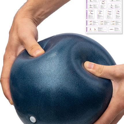 beneyu ® neslīdoša un īpaši viegla mīksta Pilates bumba - vingrošanas bumba maza - 23 cm + vingrinājumi