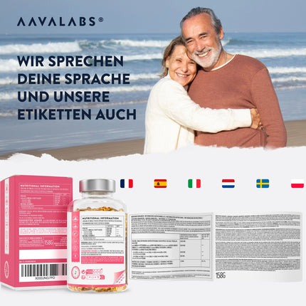 Omega 3 kapsulas, augsta deva 2000 mg Omega 3 eļļa 1000 mg EPA + 500 mg DHA vienā dienas devā (2 Premium Omega 3 zivju eļļas kapsulas) - Omega-3 taukskābju kapsulas - 120 kapsulas Zivju eļļa Omega 3 augsta deva 60 dienas