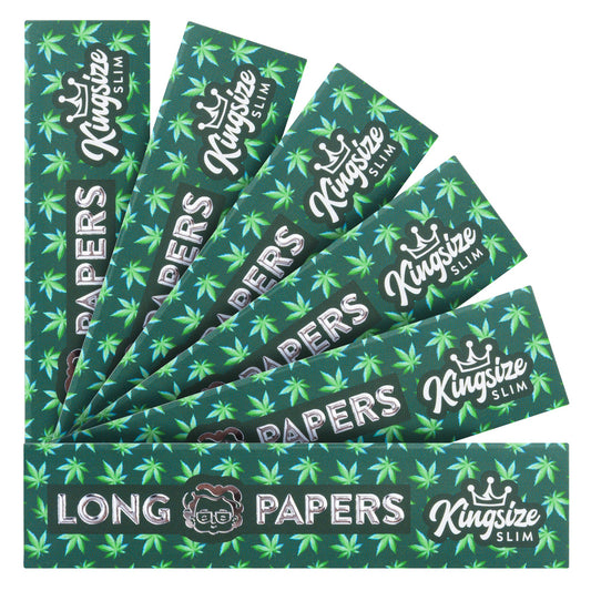 6x Granny's® jaunās organiskās, plānās, garās papīrītes, kas izgatavotas no kaņepēm | 108 x 45 mm | 36 nebalinātas loksnes | King izmēra | bioloģiskās kaņepes