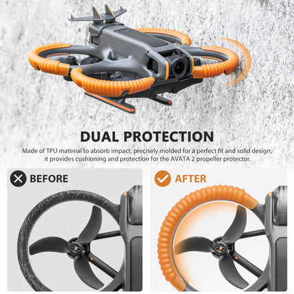 STARTRC 3-IN-1 aksesuāri DJI Avatar 2, propellera aizsargs + aste + nolaišanās pēdas, pagarināts nolaišanās mehānisms DJI Avatar 2 fly more combo aizsargam (bez drona)
