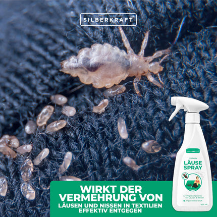 Silberkraft utu aerosols tekstilizstrādājumiem, vides aerosols, Lice-Ex aerosols videi, līdzeklis pret gnīdām, ar citrona aromātu (500 ml)