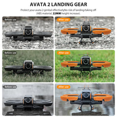 STARTRC 3-IN-1 aksesuāri DJI Avatar 2, propellera aizsargs + aste + nolaišanās pēdas, pagarināts nolaišanās mehānisms DJI Avatar 2 fly more combo aizsargam (bez drona)