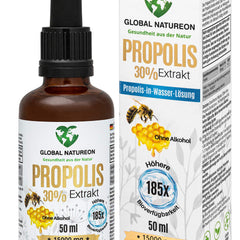 Propolisa ūdens šķīduma ekstrakts 30% bez spirta, liela pudele 50 ml, tinktūra piemērota bērniem un dzīvniekiem, polifenoli, flavonoīdi un bioflavonoīdi, 100% dabīgs, bez spirta